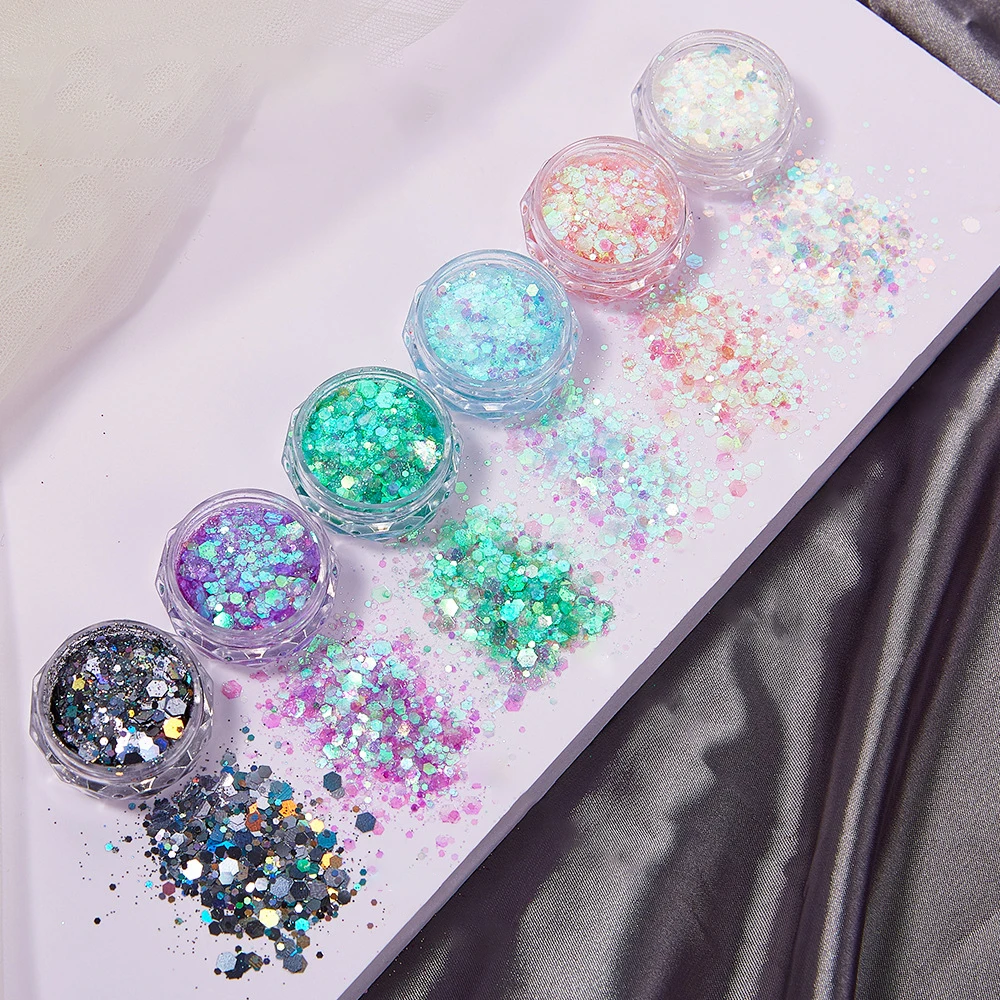 6Colors/Set Resin Sparkling Se - огляд і ціна Resin Glitter Pack