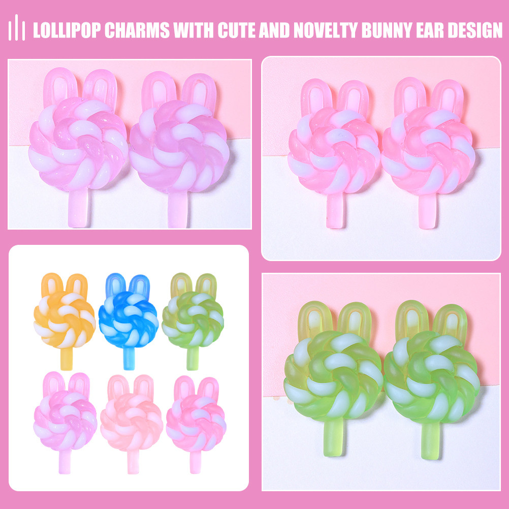 24Pcs Cute Cartoon Lollipop Ch - огляд і ціна Resin Crafts Diy