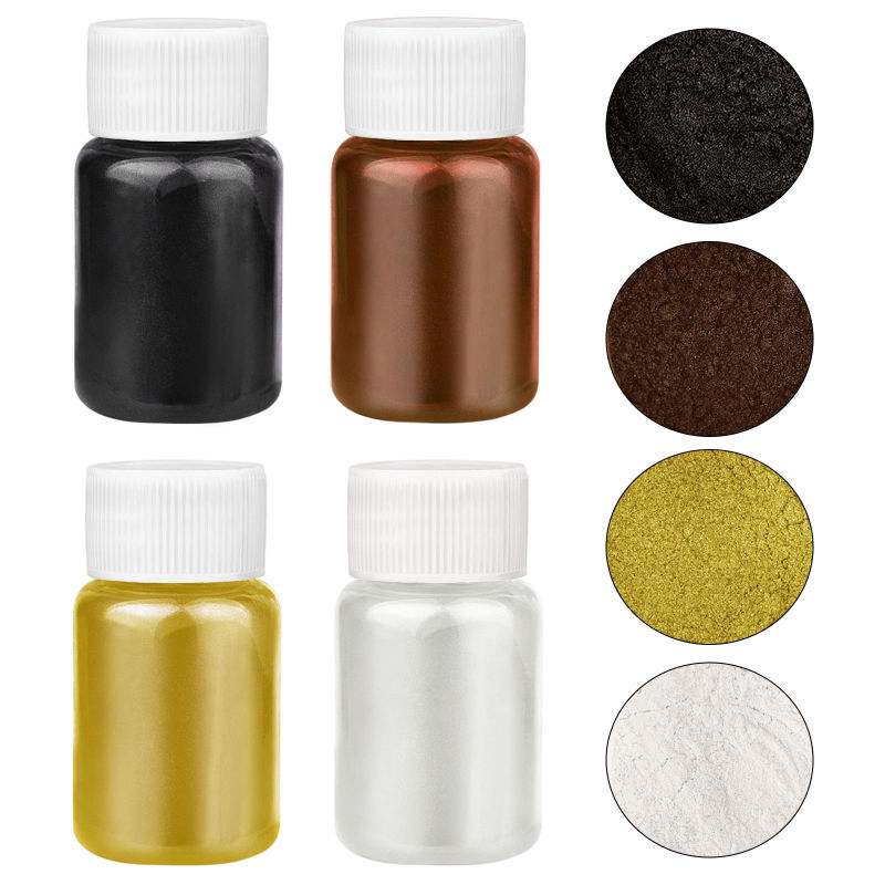4 Colors/Set Pearlescent Powde - огляд і ціна Resin Pigment Set