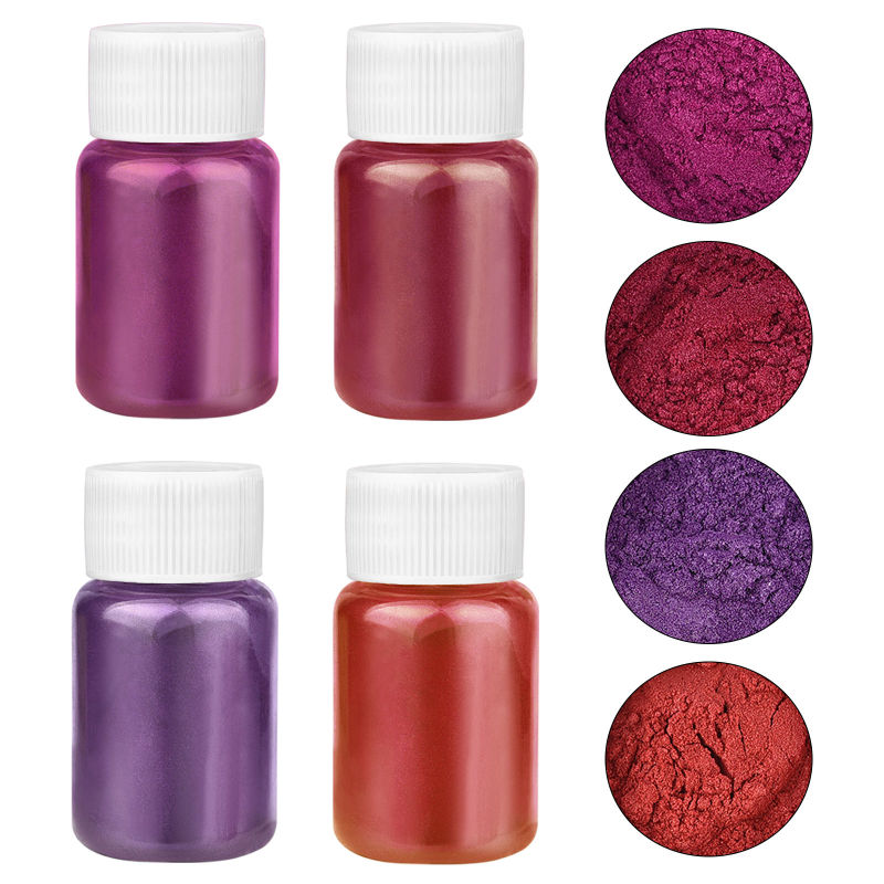 4 Colors/Set Pearlescent Powde - огляд і ціна Resin Pigment Set