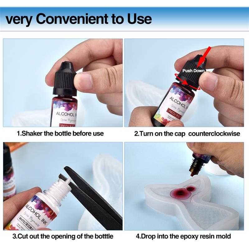 24 Color/Set 10ml  Resin Pigme - огляд і ціна Resin Pigment Set