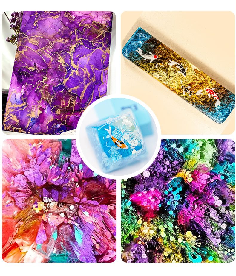 10ml Alcohol Ink Art Epoxy Res - огляд і ціна Epoxy Uv Resin Kit
