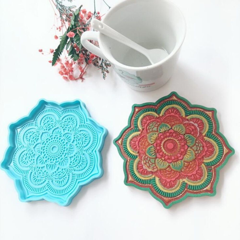 Mandala Coaster Silicone Mold  - огляд і ціна Coaster Mold Round