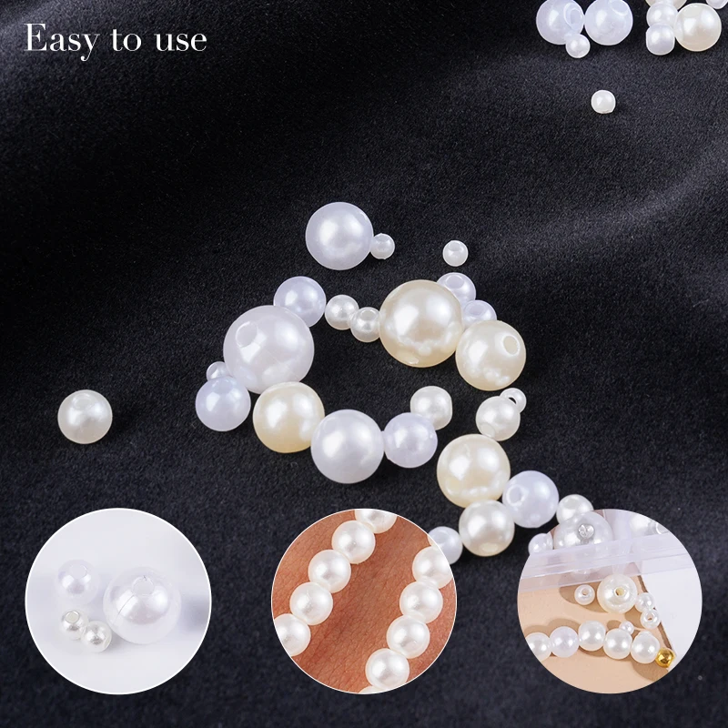 800pcs Artificial Faux Pearl R - огляд і ціна Resin Crafts Diy