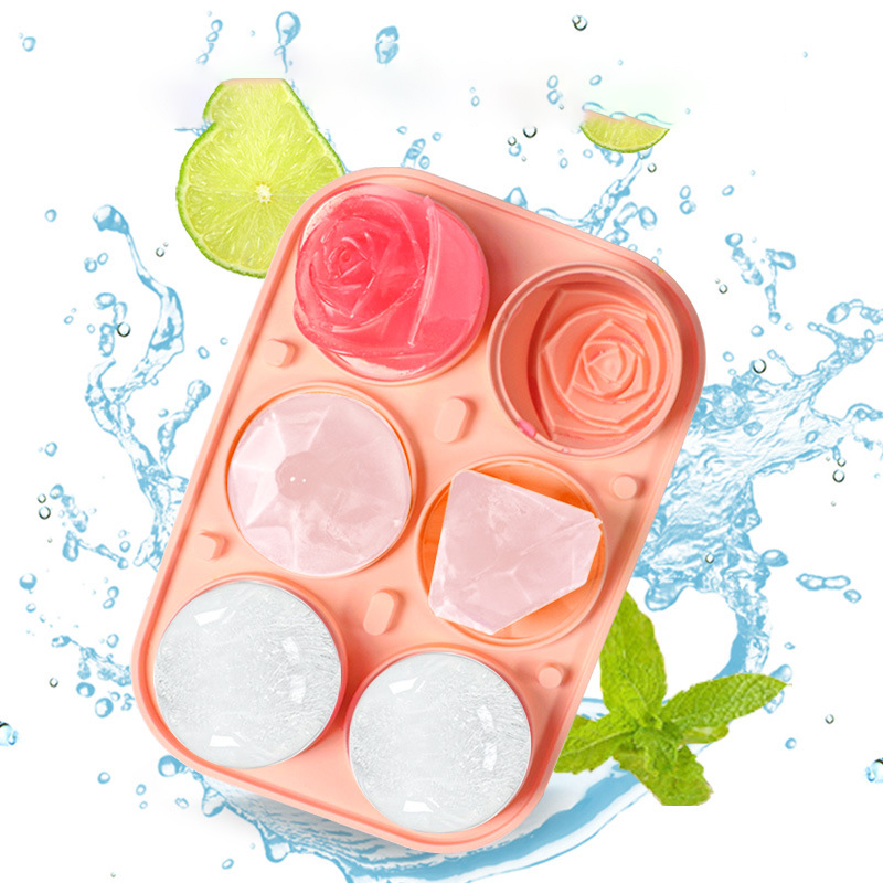 3D Rose Diamond Round Ice Cube - огляд і ціна Coaster Mold Round