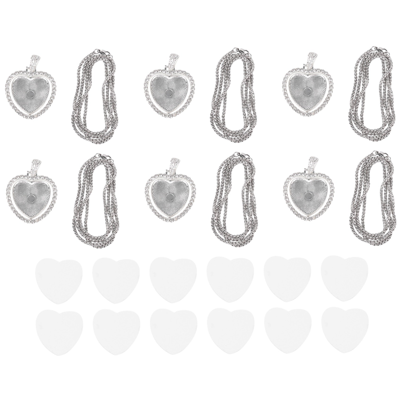 FAST-48Pcs Sublimation Rhinest - огляд і ціна Bezels Set Pendant