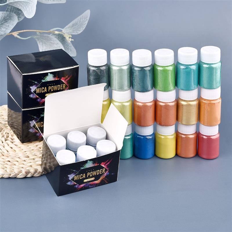 6 Pcs-Set Epoxy Resin Dye Mica - огляд і ціна Resin Pigment Set